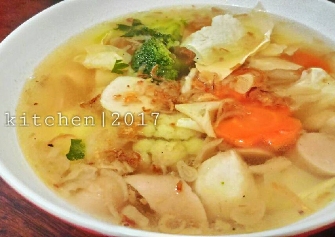 Sop Ayam Kembang Tahu
