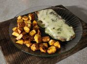 Una foto de matambre al roquefort al horno