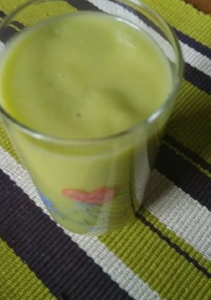 A picture of Avocado juice ꈍ◡ꈍ.