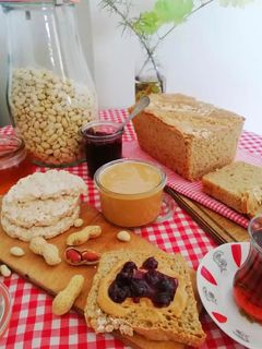 عکسی از دستور کره بادام زمینی خونگی۱