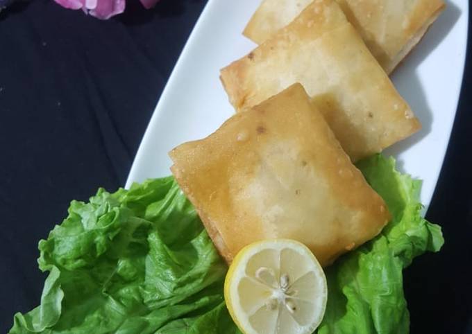 Simple Way to Prepare Speedy Cheesy white sauce box patties