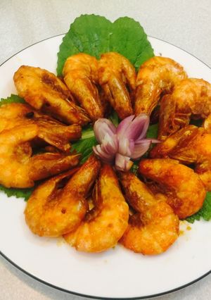 Hình của món Tôm bao me tỏi 800.