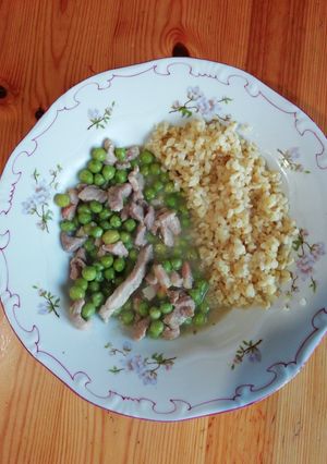 Zöldborsós tokány recept fotója