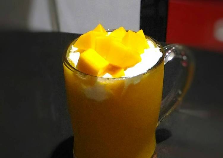 Rahasia Menyiapkan Jus mangga es krim vanila #enakanbikinsendiri Anti Ribet!