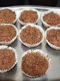 Bollitos de chocolate negro y coco