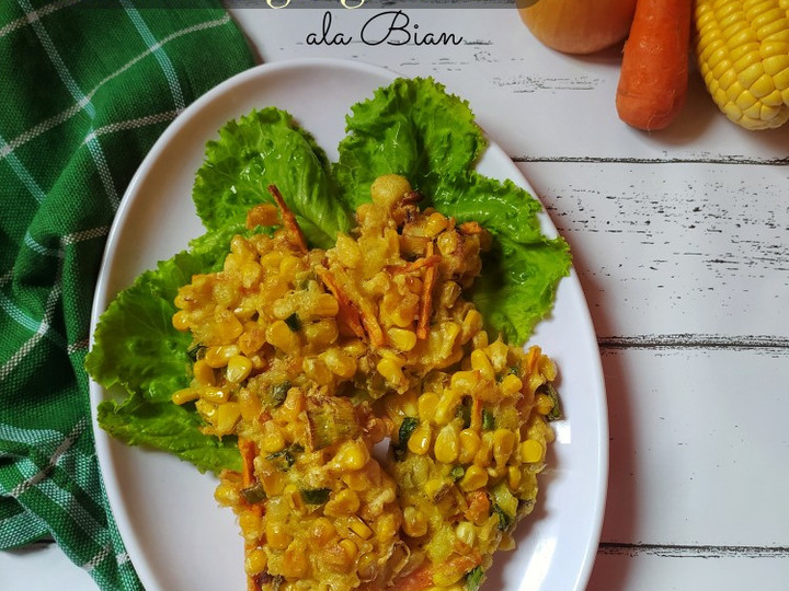 Cara Memasak Bakwan Jagung Manado ala Bian Untuk Jualan