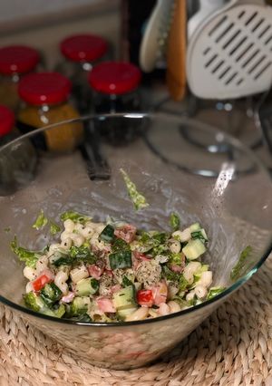 صورة لوصفة ✨🥗 اسهل سلطة معكرونة 🥗✨