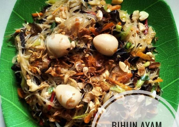 Resep: Oseng ayam jamur kuping bihun Bahan Sederhana