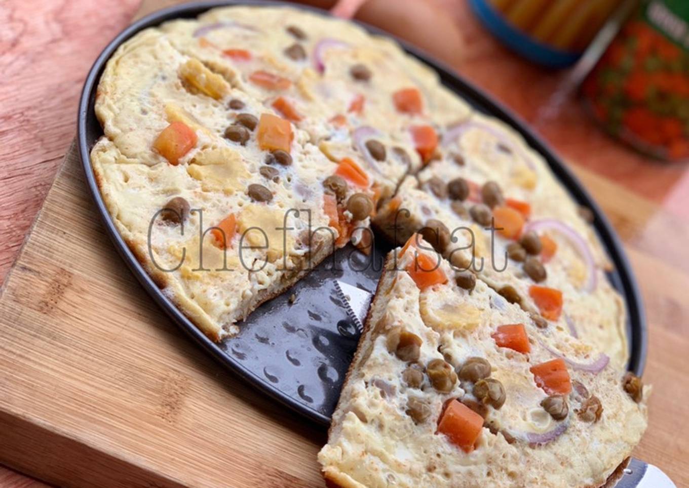 Pizza omelette