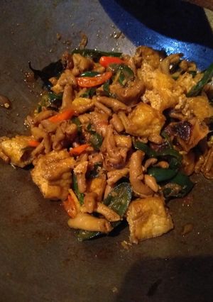Foto resep Tumis Usus Ayam Tahu Pedas Manis