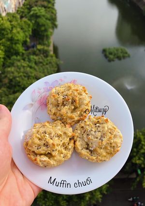 Hình của món Muffin chuối cho bé.