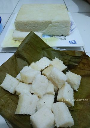 Foto resep Lontong Loyang (alas daun pisang)