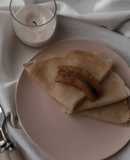 Блинчики на воде с карамелизированным бананом🥞