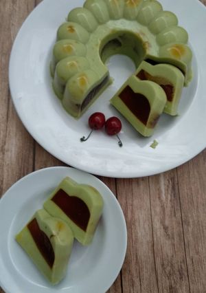 Foto resep Puding tape ketan hijau