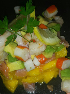 Una foto de Tartar de mango