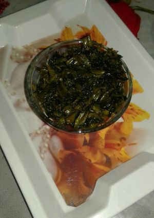 A picture of Water spinach  fry(kolmi saak bhaja).