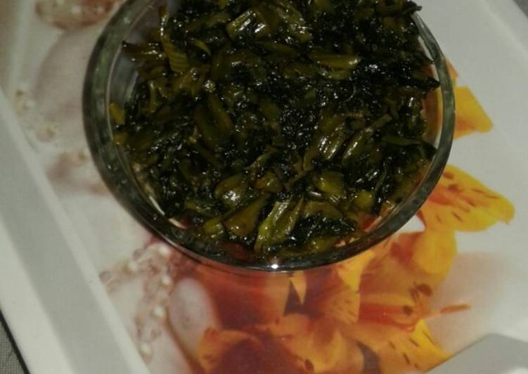 Water spinach  fry(kolmi saak bhaja)