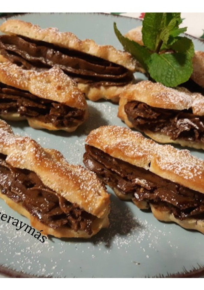 Una foto de Pepitos de moka -eclairs-