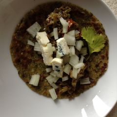 A picture of Tandoori Chicken Dhebra Tacos for Super Bowl.