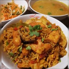 A picture of Haddock Breyani.