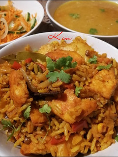 A picture of Haddock Breyani.