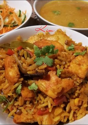 A picture of Haddock Breyani.