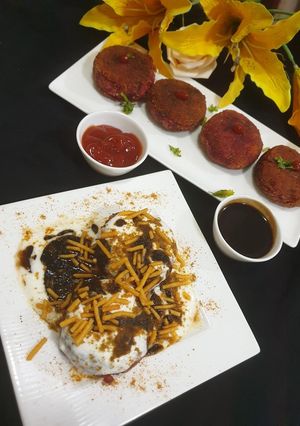 A picture of Beetroot veg cutlet.