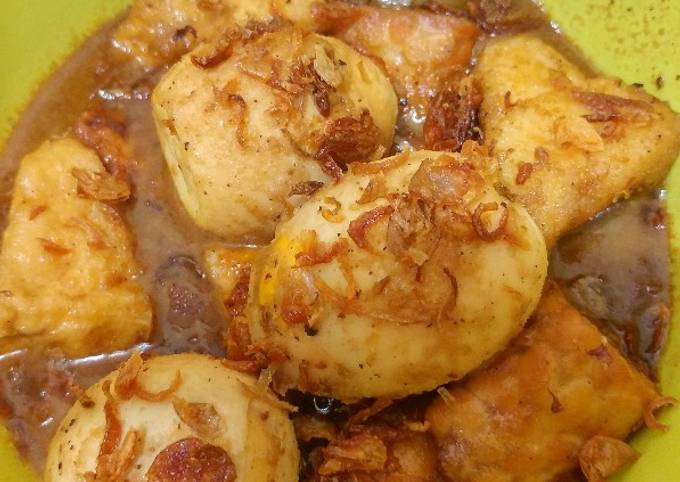 Resep Semur Telur Tahu And Tempe Sedap Nikmat Hemat Oleh Cut Ratu Dwina