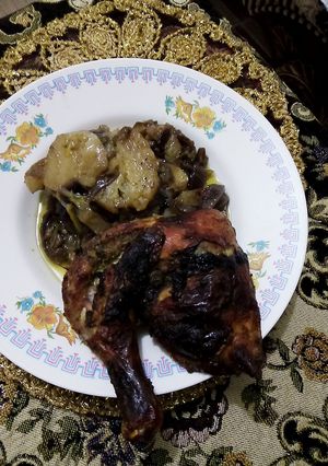 صورة لوصفة صينيه بطاطس بفراخ ورز بشعيريه