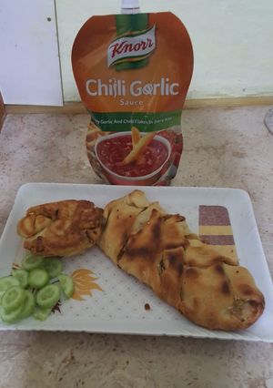 A picture of Chicken bread.