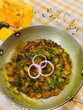 Khatta Meetha Kaddu Chana (Pumpkin and Brown chana)