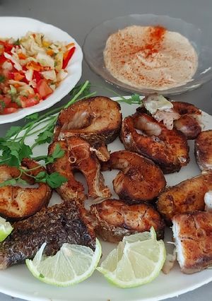 صورة لوصفة سمك محمر بالفرن