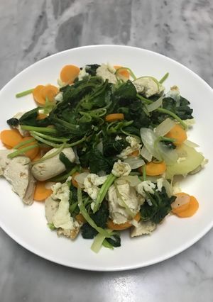 Foto resep Chicken Breast with Spinach and Friends (clean eat)