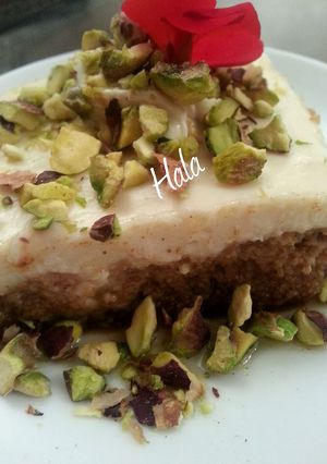 صورة لوصفة تحضير حلى السميد بالقشطه
