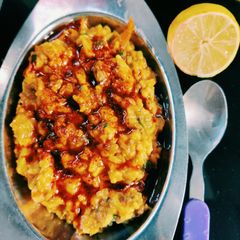 Double tadka khichdi A picture of Double tadka khichdi.
