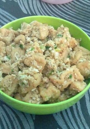 Foto resep Tahu Telur asin