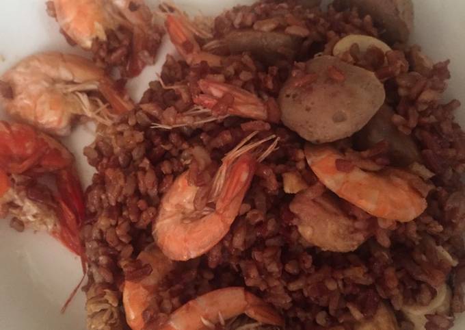 Cara Gampang Membuat Nasi Goreng Merah Seafood (part 2) Anti Gagal