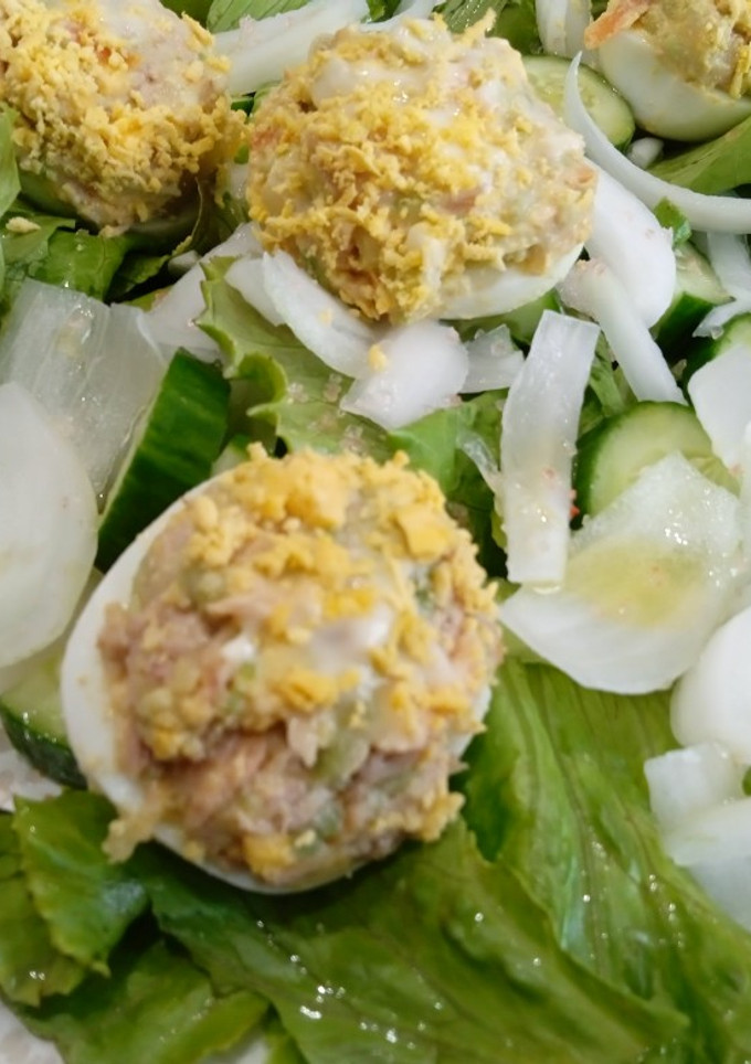 Una foto de Huevos rellenos