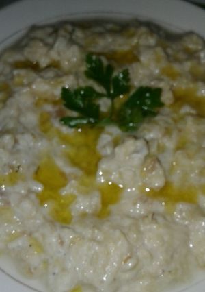 صورة لوصفة باذنجان مشوي باللبن