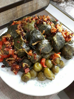 عکسی از دستور دلمه برگ مو