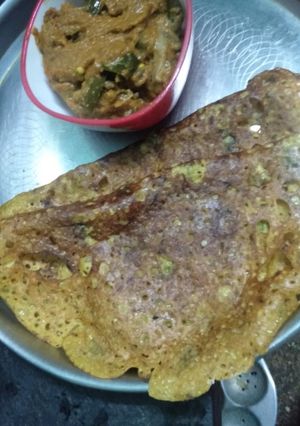 கோதுமை தோசை (வித்தியாசமான முறையில்) (Kothumai dosai Recipe in Tamil) செய்முறை முக்கிய புகைப்படம்