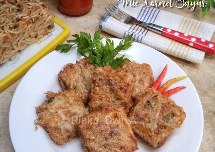 Cara Gampang Membuat Nugget Mie Kornet Sayur Anti Gagal