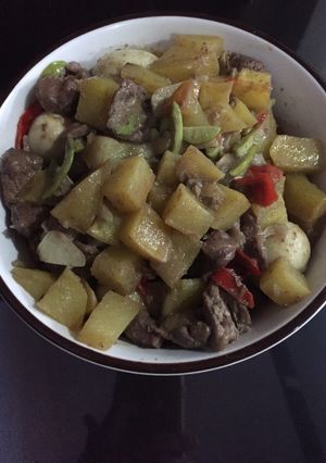 Foto resep Sambal Goreng Ati Ampela Pete plus telor puyuh