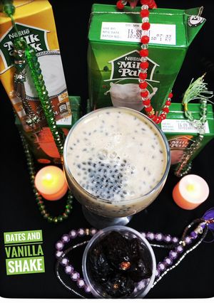 A picture of Date and banana shake.