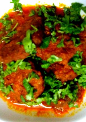 A picture of Gram Flour Tikkies With Tomato Gravy.
