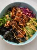 Cooked Salmon Poke Bowl