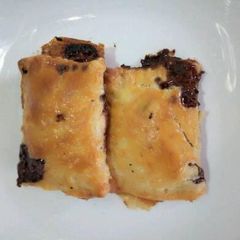 A picture of Nuts and choco stuffed puff.