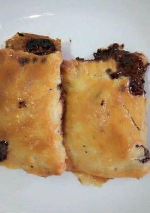 A picture of Nuts and choco stuffed puff.