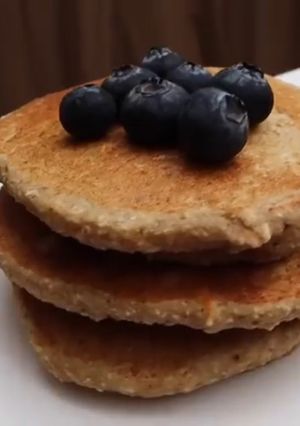 Una foto de Panqueques de avena y plátano