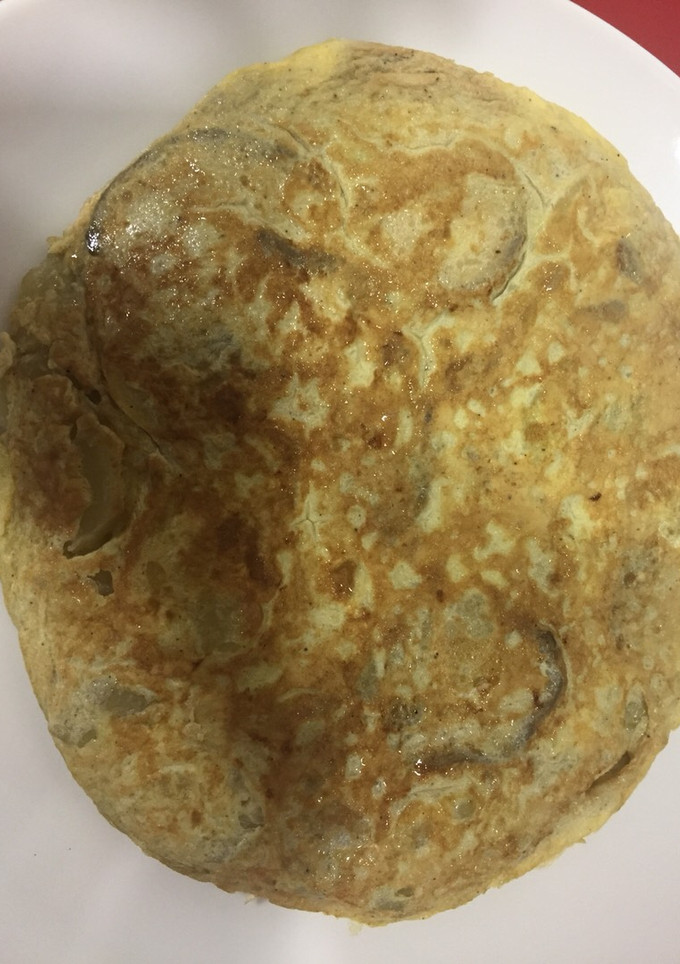 Una foto de Tortilla de patata y berenjena